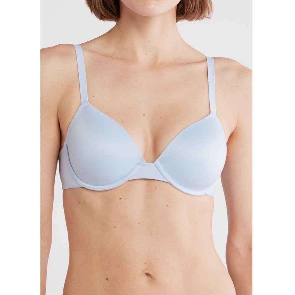 Natori Revelation Contour Underwire Bra Blue Mist 32DD 721248 T-Shirt Bra